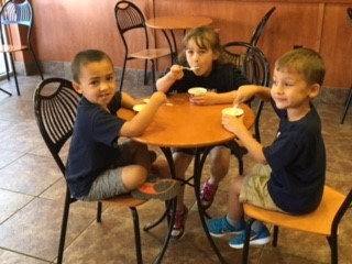 Livvy, William, and Ben eating ice cream.jpg